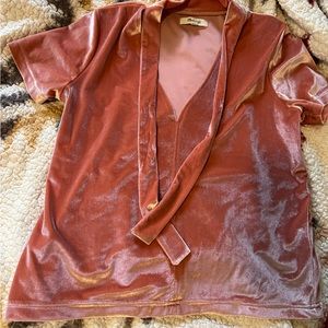Madewell velvet top size xs